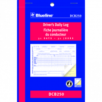 Blueline® Driver's Daily Log Book 2-Part 31 sets 5-3/8" x 8"