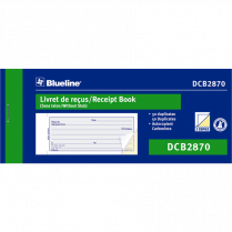 Blueline® 2-Part Receipt Book Bilingual 50 sets Bilingual