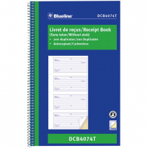 Blueline® Receipt Book 2-Part 200 sets Bilingual