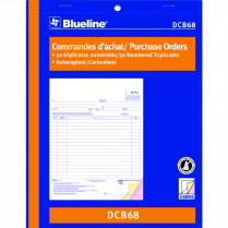 Blueline® Purchase Orders 3-part 8-1/2x11" Bilingual