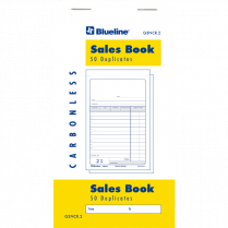 Blueline® Counter Sales Book 2-part 50 sets 3-1/2x6-1/2" English 10/pkg