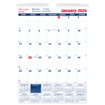 Brownline® Wall Calendar Monthly 8"x11" English
