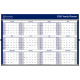 Brownline® Yearly Wall Calendar 24" x 36" English