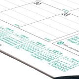 Brownline® Ecologix™ Monthly Desk Pad 22" x 17" English