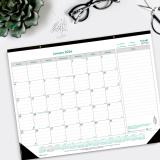 Brownline® Ecologix™ Monthly Desk Pad 22" x 17" English