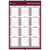 Brownline® Laminated Wall Calendar 32"x48" English