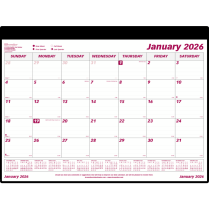 Brownline® Monthly Desk/Wall Calendar 24-1/4"x19-1/8" English