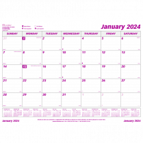 Brownline® Monthly Desk/Wall Calendar Pad Refill 23-1/2x18-1/4" English