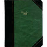 Brownline® Traditional Daily Diary Hard Cover 8-1/8"x6-9/16" English Green