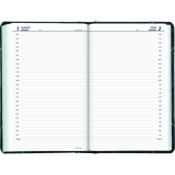 Brownline® Traditional Daily Diary Hard Cover 13-3/8" x 8" English Green