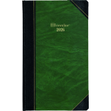 Brownline® Traditional Daily Diary Hard Cover 13-3/8" x 8" English Green