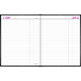 Brownline® Traditional Daily Hard Cover Bound Journal 10" x 7-7/8" Black English