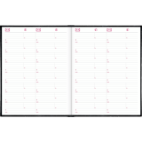 Brownline® Traditional Daily Hard Cover Bound Journal 10" x 7-7/8" Black English