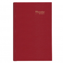 Brownline® Traditional Daily Hard Cover Bound Journal 10" x 7-7/8" Red English
