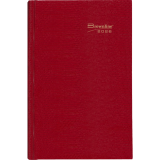 Brownline® Traditional Daily Hard Cover Bound Journal 10" x 7-7/8" Red English