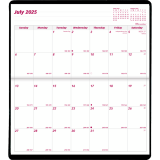 Brownline® Essential Monthly Pocket Planner Soft Cover 6-1/2" x 3-1/2" English Assorted Colours