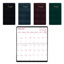 Brownline 2-Year Monthly Pocket Planner 6-1/2" x 3-1/2" Assorted Colours English