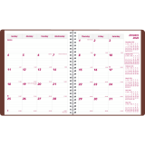 Brownline® Mountain Monthly Planner 8-7/8" x 7-1/8" English Blue