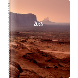 Brownline® Mountain Monthly Planner 8-7/8" x 7-1/8" English Blue