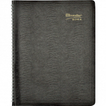 Brownline® Essential Monthly Diary 14 Month Twin Wire 11" x 8-1/2" English Black