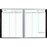 Brownline® EcoLogix® Weekly Diary 11"x8-1/2" English Black