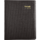 Brownline® EcoLogix® Weekly Diary 11"x8-1/2" English Black