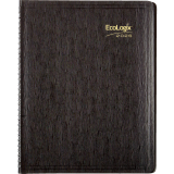 Brownline® EcoLogix® Monthly Planner 11"x8-1/2" English Black