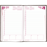 Brownline® Traditional Daily Planner Perfect Bound Hard Cover 8"x5" English Black