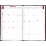 Brownline® Traditional Daily Planner Perfect Bound Hard Cover 8"x5" English Black