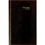 Brownline® Traditional Daily Planner Perfect Bound Hard Cover 8"x5" English Black