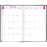 Brownline® Traditional Daily Planner Perfect Bound Hard Cover 8" x 5" English Black