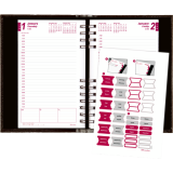 Brownline® CoilPro™ Daily Diary 8"x5" English Black