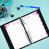 Brownline® CoilPro™ Daily Diary 8"x5" English Black