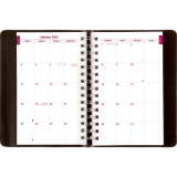 Brownline® Essential Daily Diary Twin Wire 8"x5" English Black