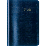 Brownline® Essential Daily Diary Twin Wire 8" x 5" English Blue