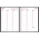 Brownline® Essential Weekly Diary 11"x8-1/2" English Black