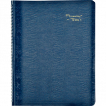 Brownline® Essential Weekly Diary Twin Wire 11" x 8-1/2" English Blue