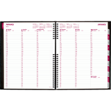 Brownline® CoilPro Weekly Diary 11x8-1/2" English Black