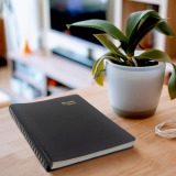Brownline® Essential Daily Planner 11"x8-1/2" English Black