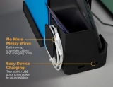 Bostitch Konnect™ Desk Organizer Power Base with Phone Stand Black
