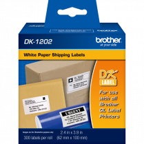 DK LABEL TAPE 4x2-1/2 300/BOX BROTHER P-TOUCH
