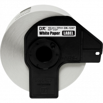 DK PAPER LABELS 4.5x6-13/32 180/ROLL BLACK ON WHITE
