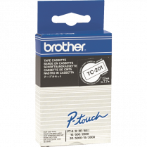 Brother® P-Touch® TC Tape 1/2" Black on White
