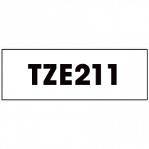TZE LABEL TAPE 6MM BK/WE BROTHER P-TOUCH