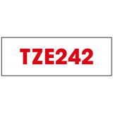Brother® P-Touch® TZ Tape 3/4" Red on White