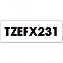 TZE LABEL TAPE FLEX ID 12MM BK/WHT BROTHER P-TOUCH