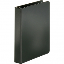 Business Source Round Ring Small Binder 1" Black