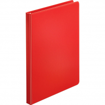 Business Source Round Ring Binder 1/2" Red