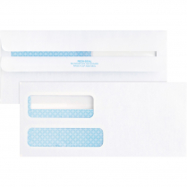 Business Source Self Seal Double Window #9 Security Envelopes 500/box
