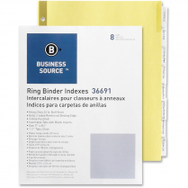 Business Source Index Dividers Clear 8 Tabs
